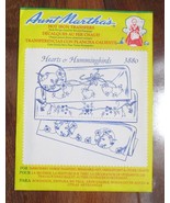 Aunt Martha&#39;s Hot Iron Transfers Hearts &amp; Hummingbirds #3880 - £4.75 GBP