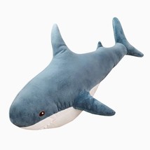 Giant Shark Plush Stuffed Animal TikTok Toy Soft Reading Pillow Lovey Ocean - £20.19 GBP