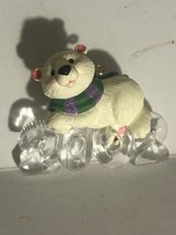 Vintage Hallmark Polar Bear 2002 Christmas Decoration XM1 - $8.90