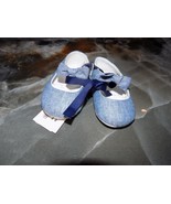 JANIE AND JACK  Chambray Bow Crib Shoes Size 0/3 Months Girl&#39;s NEW - $669.67 MXN