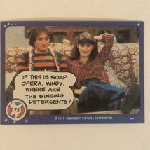 Vintage Mork And Mindy Trading Card #72 1978 Robin Williams Pam Dawber - £1.57 GBP