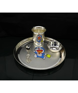 25 fine silver combo bowl, spoon ,Water/milk tumbler and plate/tray sv131 - $1,377.80 CAD