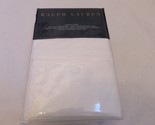 Ralph Lauren 464 Solid Percale King Flat sheet Tuxedo White - $72.91