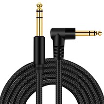 1/4 Inch Trs Instrument Cable 20Ft 2Pack, 6.35Mm Trs To 6.35Mm Trs Stereo Audio  - £29.71 GBP