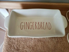 NEW Rae Dunn by Magenta Gingerbread Loaf Bakery Dish Pan Stoneware FS - £23.48 GBP