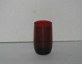 Vintage Ruby Red Depression Glass TUMBLER - $17.80