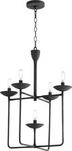 Chandelier CYAN DESIGN BELLEVUE Modern Contemporary 5-Light Noir Black Iron - $712.00