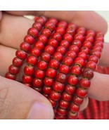 6-6.5 mm Antique Venetian White Heart African Trade Beads Long Strand - $455.40 MXN