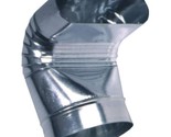 Master Flow 6 in. Adjustable 90 Degree Galvanized Steel Oval-to-Round Boot - $11.87