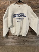 Boston Marathon 1995 American Liver Foundation Vtg Crewneck Sweatshirt XL - $59.34