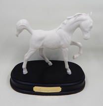 Royal Doulton Springtime White Porcelain Horse Pony Wooden Stand - £58.97 GBP