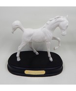 Royal Doulton Springtime White Porcelain Horse Pony Wooden Stand - £59.87 GBP