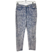 Hot Kiss Womens Jeans Size 8 Mid Rise Ankle Length Jegging Acid Wash - £9.12 GBP