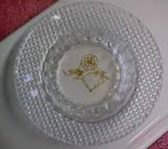 Crystal Sewing Spinning Wheel Ashtray Vintage  - £3.92 GBP