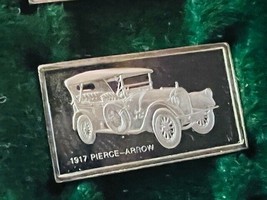 Franklin Mint Silver Bar Mini Ingot 1975 Centennial Car 1917 Pierce Arro... - £13.34 GBP