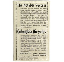 Columbia Bicycles 1894 Advertisement Victorian Pope Bike Notable Success... - $19.99