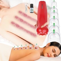 Quiet Far Electric Cupping Therapy Set Cupping Kit for Massage Therapy with 4 Le - £31.40 GBP