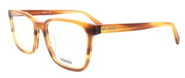 Fossil FOS 7115 BAS Men&#39;s Eyeglasses Frames 52-18-145 Matte Striped Honey - $69.20