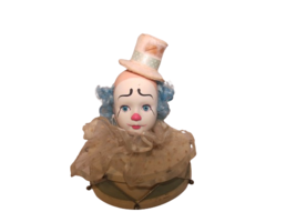 Vintage Ceramic Clown Music Box Summit Collection Plays Send In The Clow... - £15.49 GBP