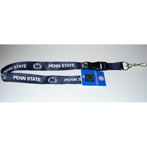 penn state nittany lions ncaa college lanyard safety fastener made in usa - £19.65 GBP