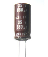 10pcs Nippon Chemi-Con LXF 680uf 35v 105C Radial Electrolytic Capacitor - £6.82 GBP