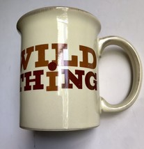 WILD THING Vintage Hallmark Coffee Mug Ceramic Cup Two Tone Tan The Troggs EMI - £8.55 GBP