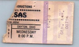 Vintage Kansas Ticket Stub 1981 Hara Arena Dayton Ohio - $49.49