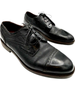 georgio brutini black italian leather cap toe 13776 lace-up oxford size ... - $44.99 CAD