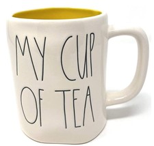 Rae Dunn “my cup of tea” inside yellow mug new - $22.82