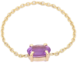 14K Gold Amethyst Ring - £72.72 GBP