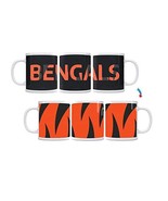 Color Changing! Bengals Stripes ThermoH Exray Ceramic Coffee Mug - $10.70 CAD