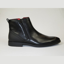 Men TAYNO Chelsea Chukka Soft Comfortable Leather Zip up Boot Coupe Black image 7