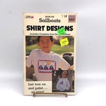 Vintage Iron On Sailboats Shirt Designs T-18, Complete with Instructions - £14.65 GBP