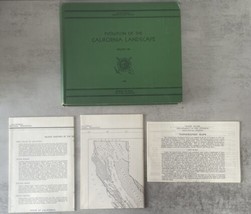 The California Landscape Evolution Of - Bulletin 158 1st 1952 W 3 Original Maps - £11.55 GBP