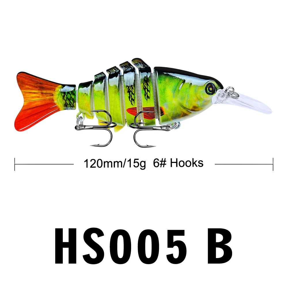 1pc Multi Jointed Fishing Lure 7 Segments Swimbait 11.2cm 14g Lifelike Joint Bai - $33.62