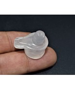 100% Natural rose Quartz  Shivling Shape Carved Loose Gemstone 45 Ct. SO... - $20.63