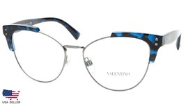 New Valentino Va 3027 5031 Havana Blue Eyeglasses Frame 53-16-140 B46mm Italy - $195.99