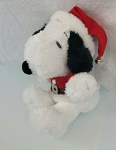 Peanuts Snoopy Jingle Bell Hat Santa Suit Christmas Vintage Hallmark Plush 10&quot; - £31.53 GBP