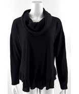Maeve Addie Ruffled Hacci Pullover Sweater Small Black Cowl Neck Anthrop... - $846.75 MXN