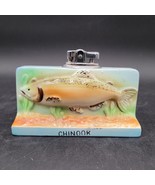 Vintage 1965 Amico Ceramic Chinook Salmon Table Lighter Made In Japan - $33.83 CAD