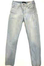 Aeropostale Jeans Womens 4 Blue High Waisted Jeggings Light Denim Distress 27x27 - £8.32 GBP