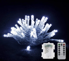 GHJ 50/100/200 LED Battery Operated Remote Control Rainproof String Fairy Lights - £22.22 GBP