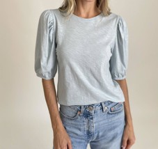 Six/fifty rya short bubble sleeve tee Aquamarine - $52.00