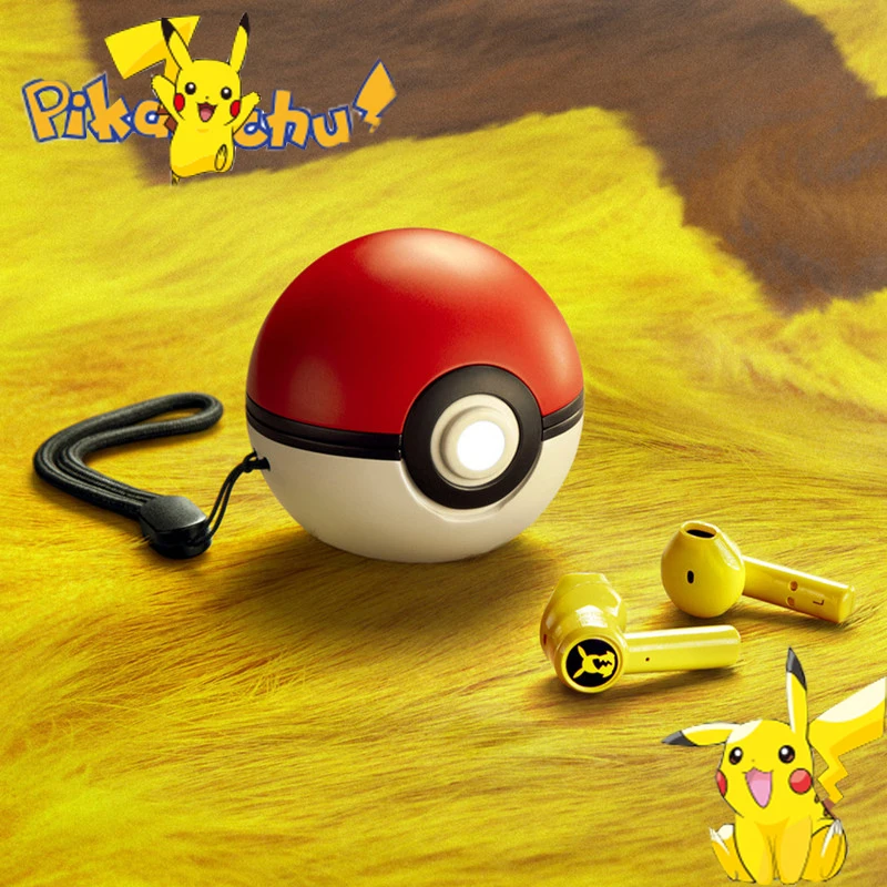 Pokemon Kawaii Anime Pikachu Bluetooth Headset Cartoon Wireless Bluetooth - £19.99 GBP+