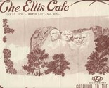  Ellis Cafe Placemat Rapid City South Dakota Gateway to the West Mount R... - $17.82