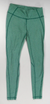 Lululemon Wunder Under Wee Stripe Heathered Menthol  Pants Leggings Wms Size 8 - £30.09 GBP