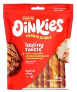 Hartz Oinkies Rawhide-Free Chicken Wrapped Smoked Pig Skin Twists Dog Tr... - $32.66