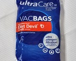 UltraCare Upright Vacuum Bags for Dirt Devil Type D (1-Pack, 3ct) - NEW/... - $7.99