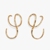 Kshmir Geometric line earrings female European and American design sense of simp - £10.50 GBP