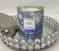 1 Bath &amp; Body Works WINTER CLOVE 3 Wick Scented Wax Candle 14.5 Large - £23.34 GBP